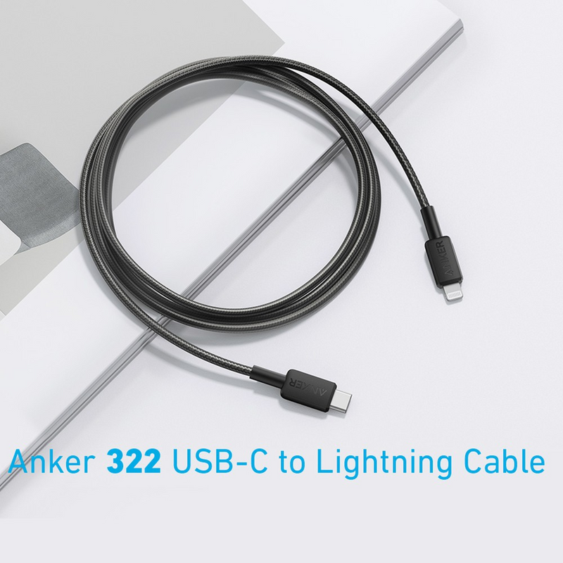 Load image into Gallery viewer, Anker 322 USB-C to Lightning Cable (6ft Braided)
