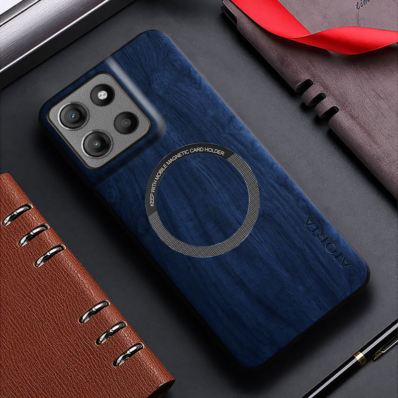 Load image into Gallery viewer, [Magsafe Compatible] Motorola Moto Edge 60/Fusion/Pro - Ultra-Thin Wood Texture Shockproof Protective Case
