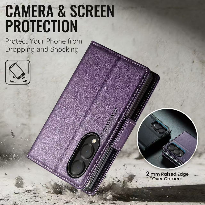 Load image into Gallery viewer, [With Card Slot] Samsung Galaxy Z Fold8 / Ultra - Premium Leather Shockproof Wallet Series Case
