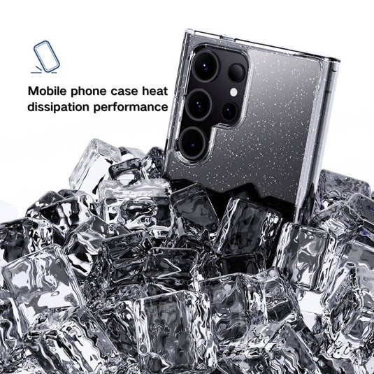 Samsung Galaxy S24 SM-S921/Plus SM-S926/Ultra SM-S928 TPU Transparent Glitter Shockproof Protective Blingbling Series Case