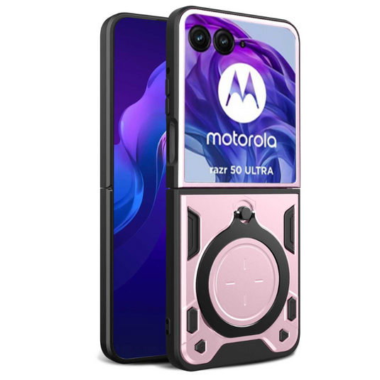 [Built-in Ring Bracket] Motorola Moto Razr (2024) Minimalist Ultra-thin Shockproof Phone Stand Series Case