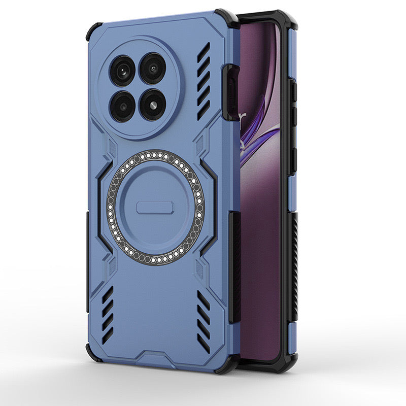 Load image into Gallery viewer, [Magsafe Compatible] OnePlus 13 PC + TPU Magnetic Butterfly Armor Case With Hollow Heat Dissipation
