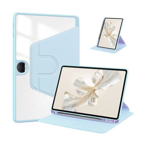 [With Pen Slot] OPPO Pad Neo (OPD2302, OPD2303) - Acrylic Transparent Rotating Stand Protective Case - i-Station Mobile Phone & Electronic Device Repair and Accessories