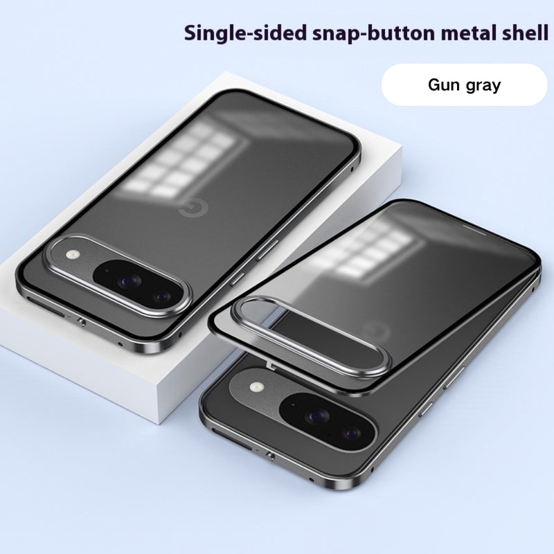 Load image into Gallery viewer, Google Pixel 9/Pro/Pro XL - Full Cover Metal Frame Shockproof Matte Case
