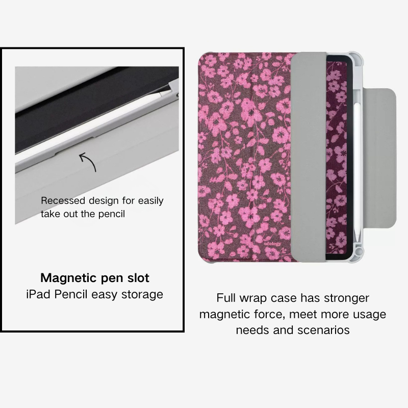 Load image into Gallery viewer, [Detachable][Built-in Pen Slot] Apple iPad 10.9/11'' 10/11th Gen (2022/2025) Floral Magnetic Double-Sided Full-Cover Protective Case - i-Station Mobile Phone &amp; Electronic Device Repair and Accessories
