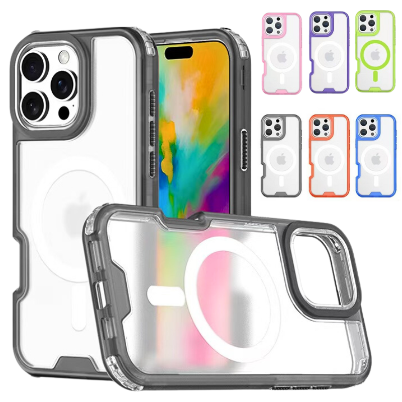 Load image into Gallery viewer, Apple iPhone 15/Plus/Pro/Pro Max Minimalist Colorful Transparent Heavy Duty Series Case
