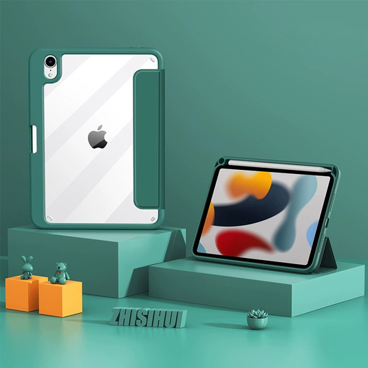 [Detachable][Buil-in Pen Slot] Apple iPad 7/8/9 10.2'' 7/8/9th Gen (2019/2020/2021) Detachable Three-fold Shockproof Leather Case - i-Station Mobile Phone & Electronic Device Repair and Accessories