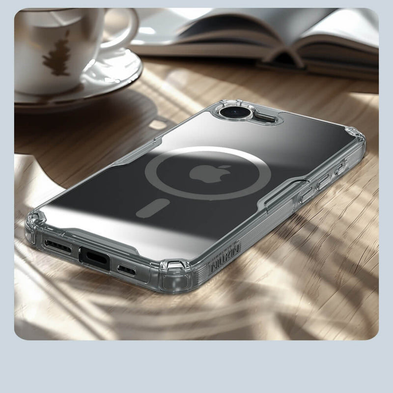 Load image into Gallery viewer, [Magsafe Compatible] Apple iPhone 16e - NILLKIN Ultra Clear Magsafe PC + TPU Phone Case
