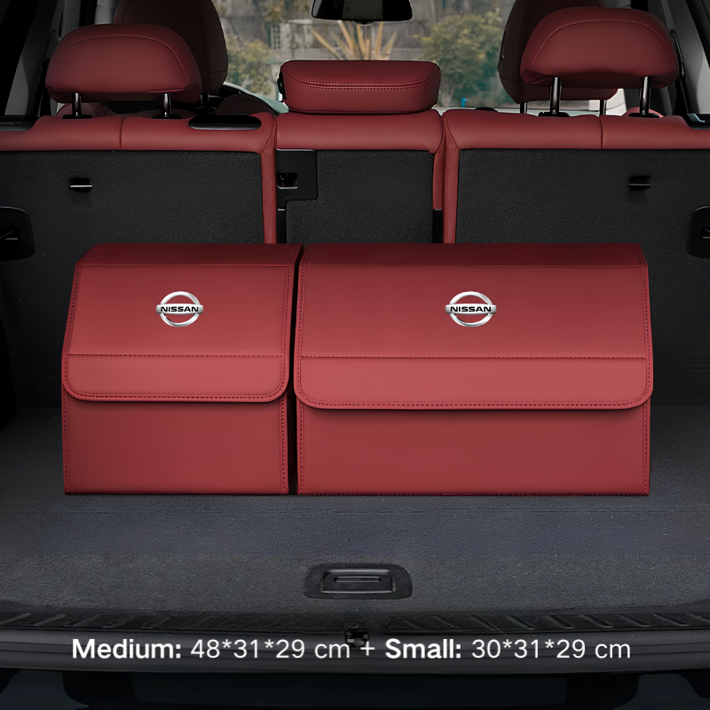Load image into Gallery viewer, Nissan Microfiber Leather Car Trunk Storage Box for Sylphy, Qashqai, Terra, X-Trail, Patrol, Navara
