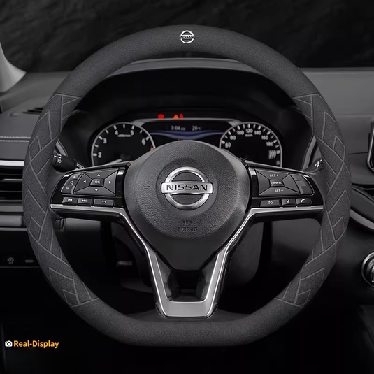 Nissan Suede Anti-Slip Steering Wheel Cover for Sylphy, X-Trail, Teana, Sunny, Tiida, Bluebird - i-Station Mobile Phone & Electronic Device Repair and Accessories