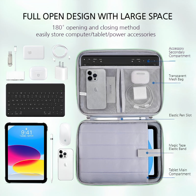 Load image into Gallery viewer, Apple iPad Pro 12.9-inch (2018/2020/2021/2022) Multi-functional 180° Opening Double-Layer Handbag Storage Bag - i-Station Mobile Phone &amp; Electronic Device Repair and Accessories

