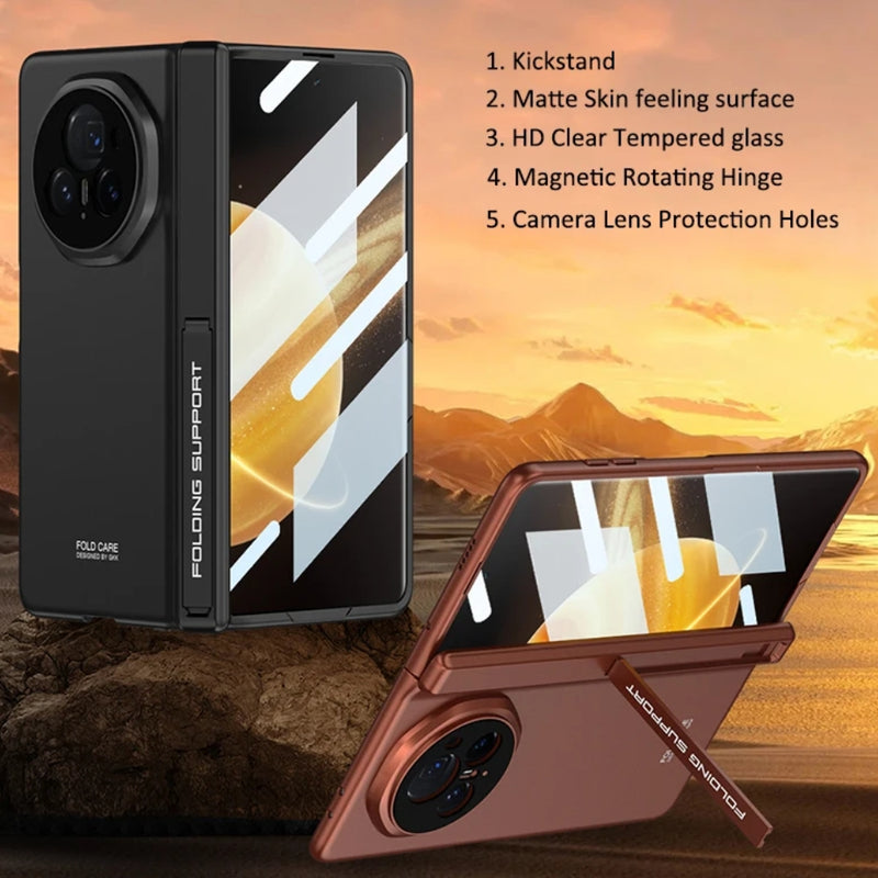 Load image into Gallery viewer, Honor Magic V3 - Electroplated Frame Side Wrap Stand Shockproof Protective Case
