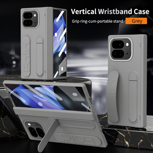 [Built-in Stand] [With Wrist Strap] Google Pixel 9 Pro Fold (GGH2X, GC15S)  - Skin feel Holder Shockproof Phone Case