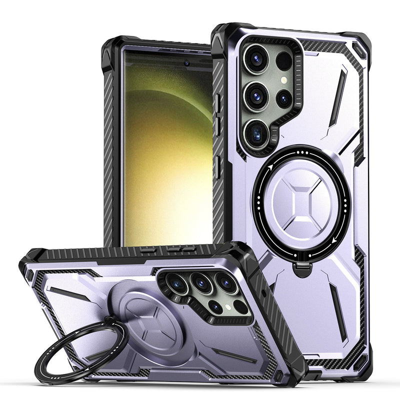 Load image into Gallery viewer, [Built-in Magnetic Stand] Samsung Galaxy S22/Plus/Ultra Shockproof Heavy Duty Case
