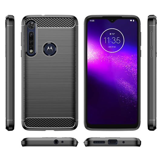 Motorola Moto One Macro - Shield Shockproof Rugged Heavy Duty Case  With 2PC Tempered Glass Screen Protector