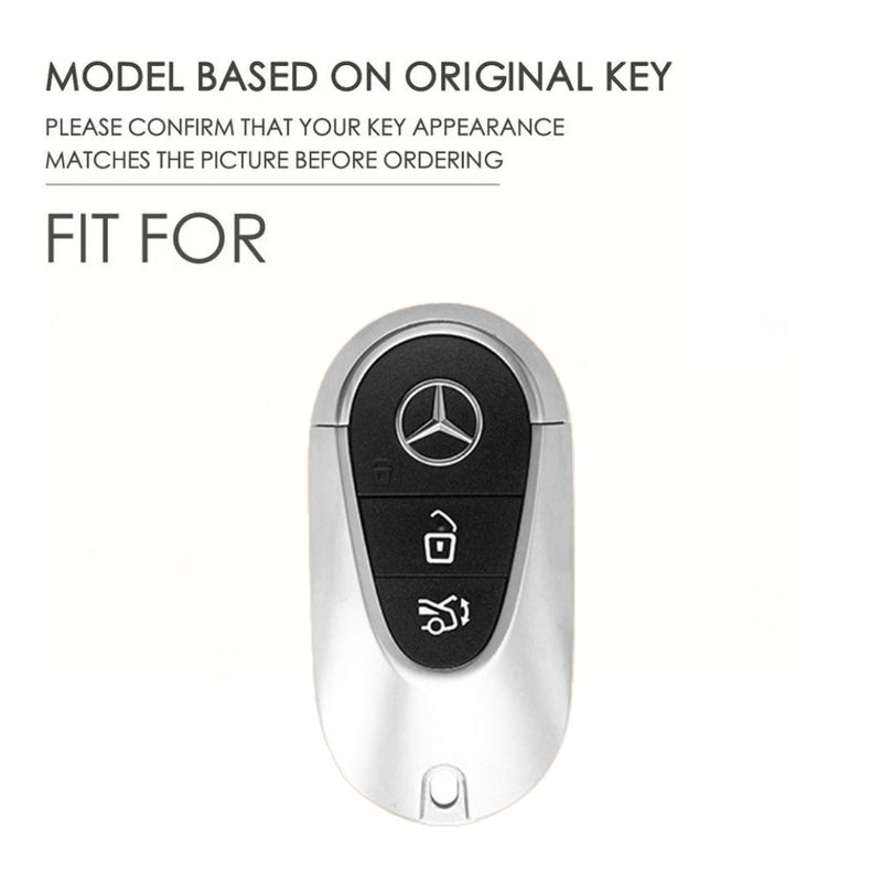 Load image into Gallery viewer, Mercedes Benz Handcrafted Genuine Leather Car Key Protective Case For Benz S-Class
