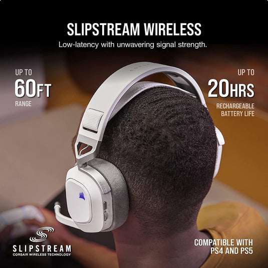 CORSAIR HS80 RGB Wireless Premium Gaming Headset with Spatial Audio