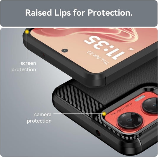 Motorola Moto G35 - Shield Shockproof Rugged Heavy Duty Case With 2PC 9H Glass Screen Protector