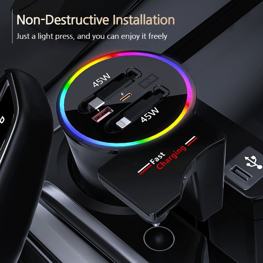 BMW X4 M (2019–2022) Car Fast Charging Hub with RGB Lighting - i-Station Mobile Phone & Electronic Device Repair and Accessories