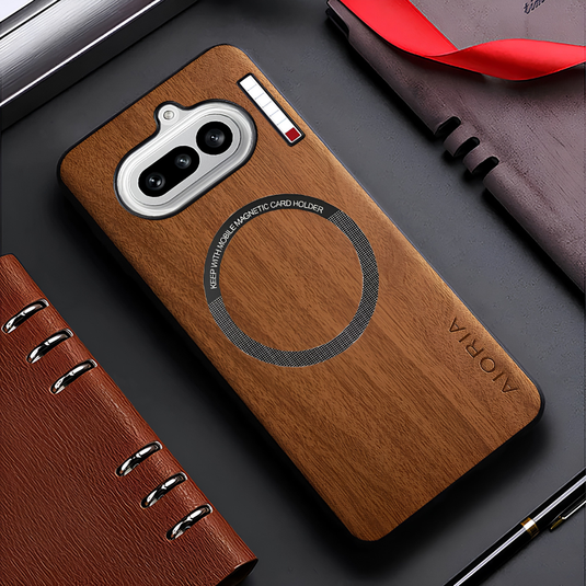 [Magsafe Compatible] Nothing Phone (4a)/Pro - Ultra-Thin Wood Texture Shockproof Protective Case - i-Station Mobile Phone & Electronic Device Repair and Accessories