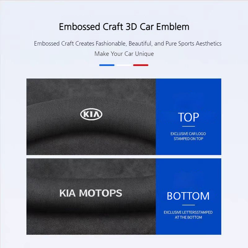 Load image into Gallery viewer, Kia Nappa &amp; Carbon Fiber Car Steering Wheel Covers for K3, K5, K2, Sonet, Sportage, Seltos, KX3, Stonic, K4, KX5, Pegas, EV5
