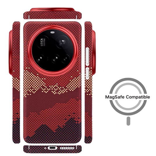 [Magsafe Compatible] Xiaomi Mi 17 Ultra - Magnetic Built-in Kevlar-Texture Fiber Phone Case
