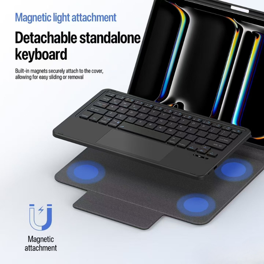 [With Touchpad] Apple iPad 10.9/11'' 10/11th Gen (2022/2025) Detachable Standalone Wireless Keyboard Case - i-Station Mobile Phone & Electronic Device Repair and Accessories
