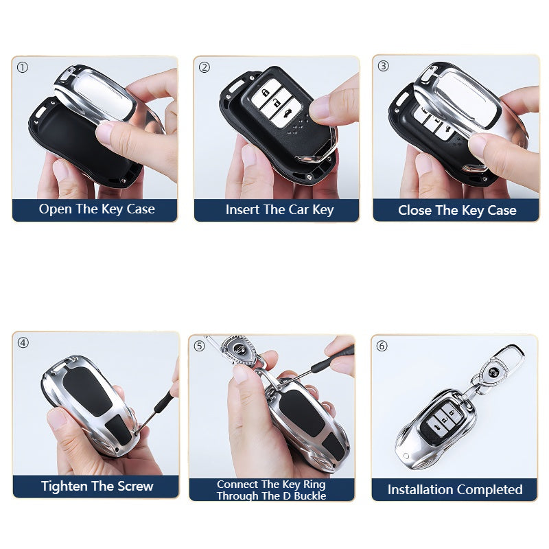 Load image into Gallery viewer, Audi Zinc Alloy Silicone Car Key Fob Case Cover For A3 For A4, A5, Q3, Q7, Audi TT - i-Station Mobile Phone &amp; Electronic Device Repair and Accessories
