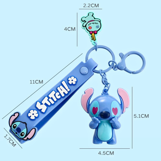 Stitch Cartoon Keychain for Car Keys & Bag Pendant