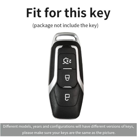 Ford Handcrafted Genuine Leather Car Key Protective Case For Edge, Mondeo, Ka, Fiesta, Focus, Galaxy, Mustang, Kuga