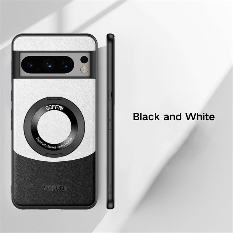 Load image into Gallery viewer, [360° Rotating Bracket] Google Pixel 6/Pro/A - Full-Cover Magnetic Leather Phone Case
