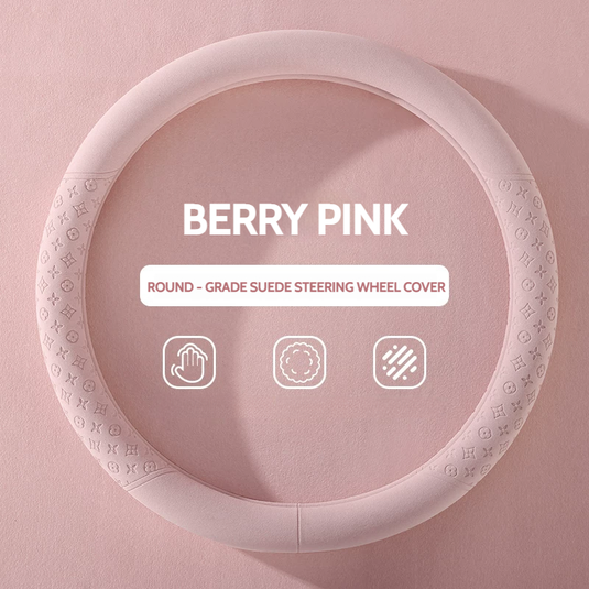 Mercedes-Benz Suede Leather Printed Pattern Process Steering Wheel Cover For C Class, E Class, S Class, GLA, GLB, GLK, GLC, GLE - i-Station Mobile Phone & Electronic Device Repair and Accessories