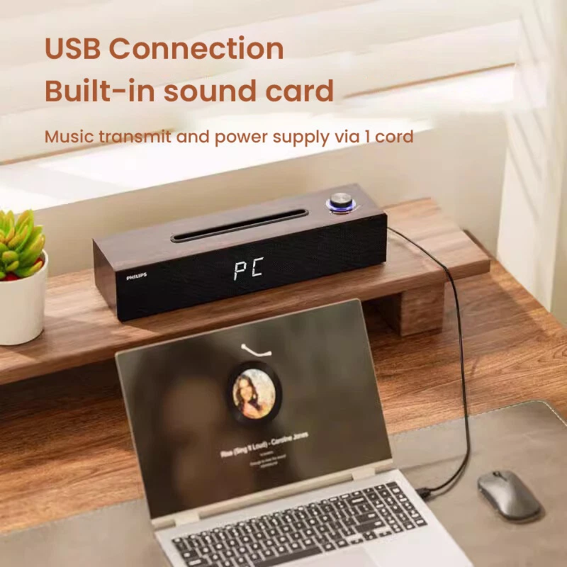 Load image into Gallery viewer, [SPA3809][Phone Stand] Philips Speaker Bluetooth 5.3 USB Dual Connection Methods Strip Shape
