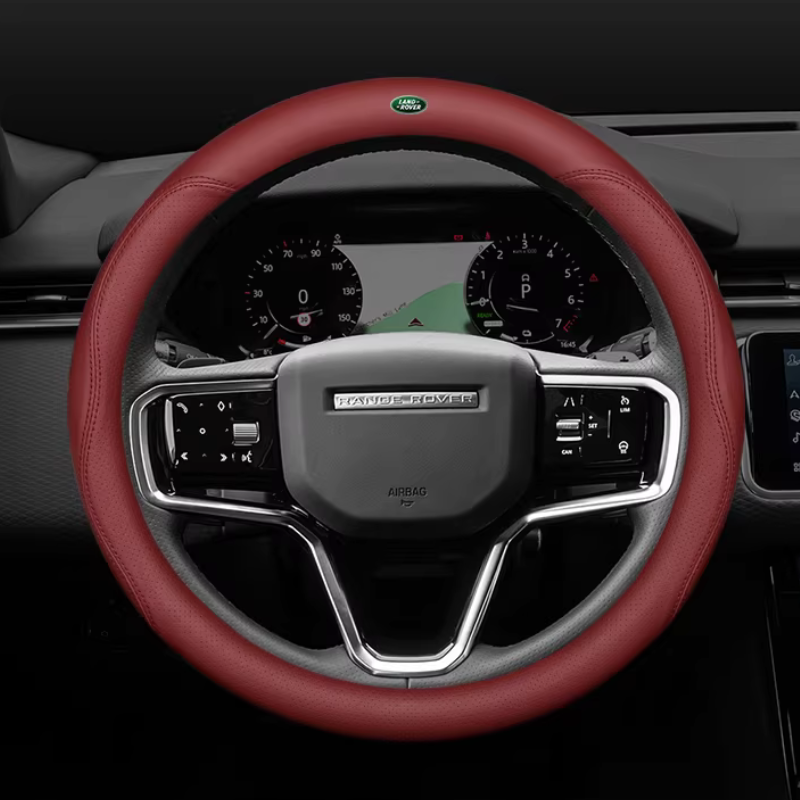Load image into Gallery viewer, Land Rover Genuine Leather Breathable Steering Wheel Cover for Evoque, Discovery Sport, Defender, Velar, Range Rover Sport
