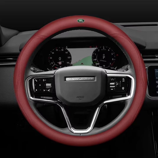 Land Rover Genuine Leather Breathable Steering Wheel Cover for Evoque, Discovery Sport, Defender, Velar, Range Rover Sport