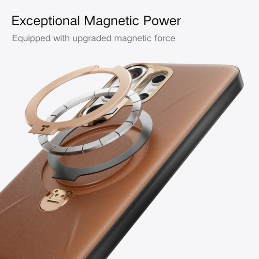 [Magsafe Compatible] Samsung S26 Ultra TORRAS Leather Shockproof Stand Case