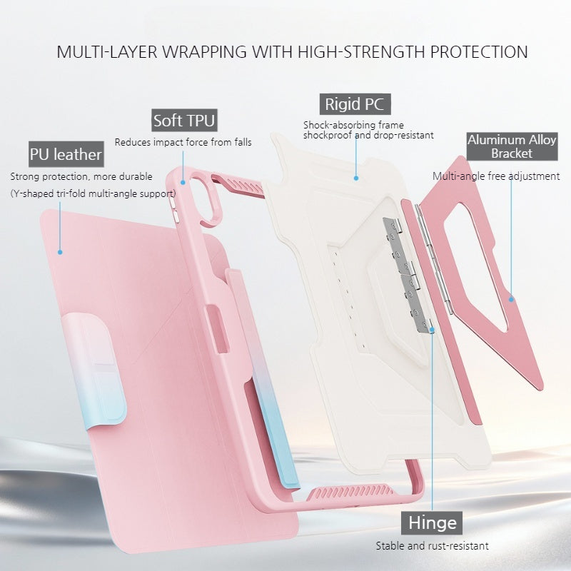 Load image into Gallery viewer, [Detachable][Built-in Stand] Apple iPad 7/8/9 10.2'' 7/8/9th Gen (2019/2020/2021) Multi-Functional Shockproof Full Body Protective Cover - i-Station Mobile Phone &amp; Electronic Device Repair and Accessories
