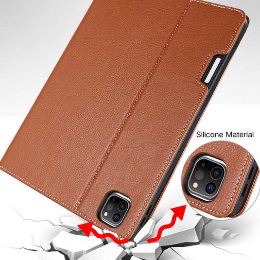 Apple iPad Pro 11-inch 1st/2nd/3rd/4th Gen (2018/2020/2021/2022) Premium PU Leather All-Round Protective Case