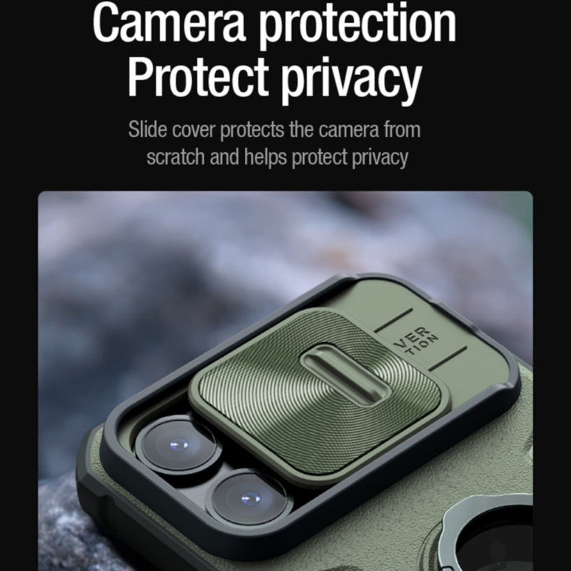 Load image into Gallery viewer, Apple iPhone 15 Pro/Max - NILLKIN Shockproof CamShield Armor with Invisible Ring Holder Protective Case
