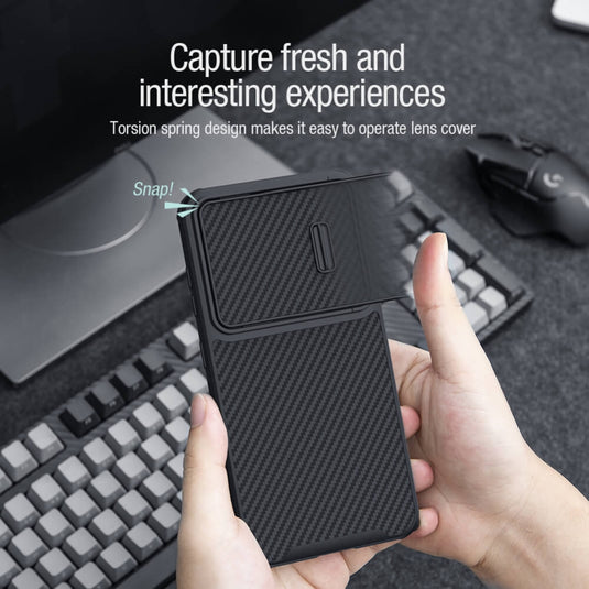 Samsung Galaxy S23/Plus - Nillkin Synthetic fiber S Carbon Fiber Case