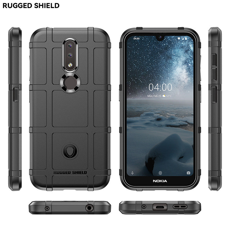 Load image into Gallery viewer, Nokia 4.2 - Shield Shockproof Rugged Heavy Duty Case With 2PC 9H Tempered Glass Screen Protector
