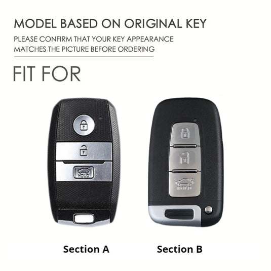 Kia Stylish Metal Car Key Protective Case For K2, K4, K5, Seltos, Sportage, Sonet, Cerato,EV5