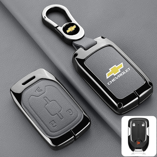 Chevrolet Stylish Zinc Alloy Key Fob Case for Suburban, Tahoe, Silverado, Colorado, Blazer, Equinox, Traverse
