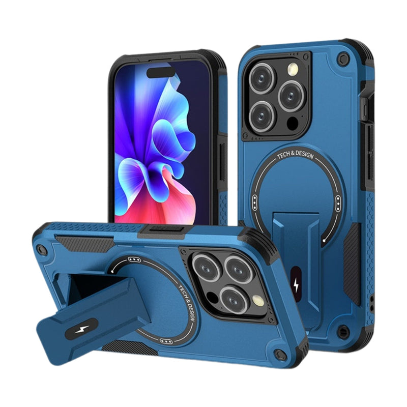 Load image into Gallery viewer, [Invisible Bracket] Apple iPhone 14/Plus/Pro/Max - Magnetic Compatible Case with Hidden Kickstand
