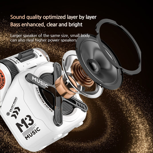 Portable Aluminum Alloy Outdoor Bluetooth Subwoofer Speaker with TF Card Slot - i-Station Mobile Phone & Electronic Device Repair and Accessories
