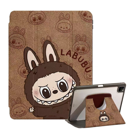 [With Pen Slot][360° Rotatable] Apple iPad Air 4/5 10.9'' 4/5th Gen (2020/2022) Labubu Cartoon Tri-Fold Flip Protective Case