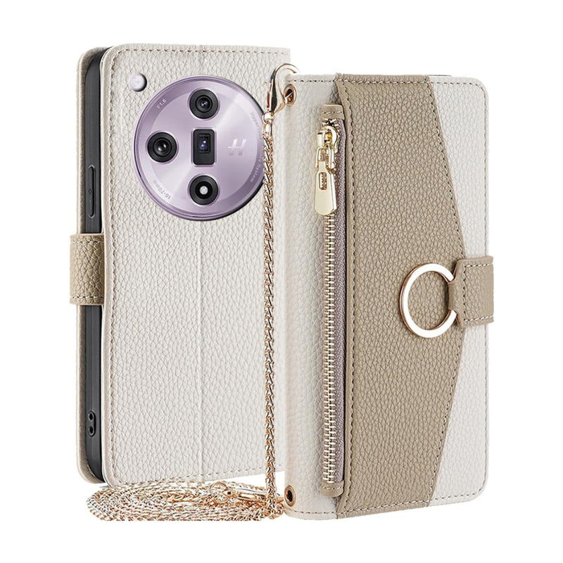 Load image into Gallery viewer, [With Shoulder Strap] OPPO Reno8 5G/Pro - PU leather Crossbody Wallet Style Shockproof Phone Case
