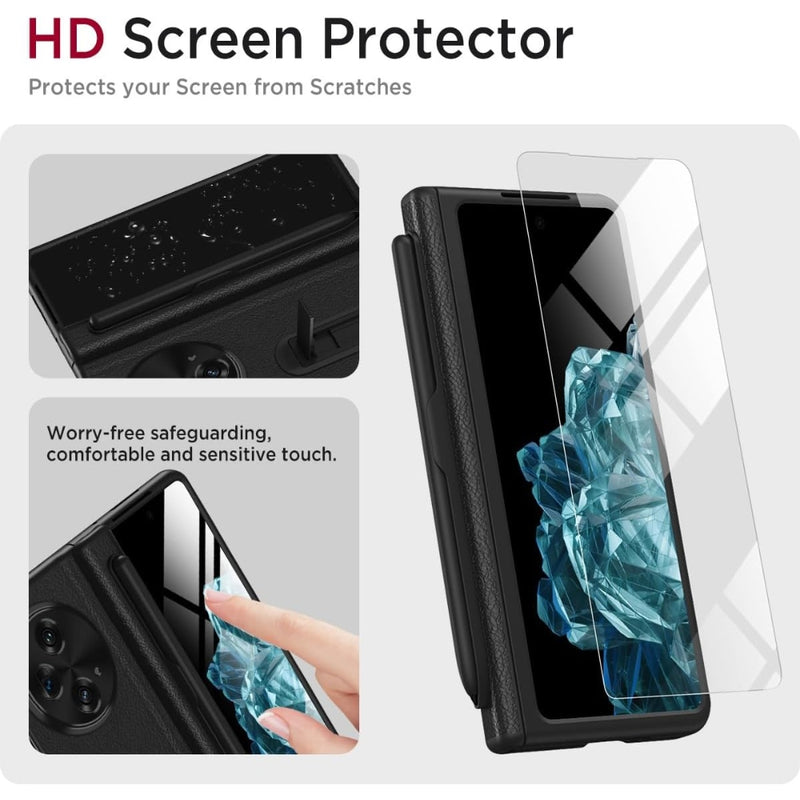 Load image into Gallery viewer, OPPO Find N3 (CPH2499) - PU + PC 2 in 1 Shockproof Stand Protective Case
