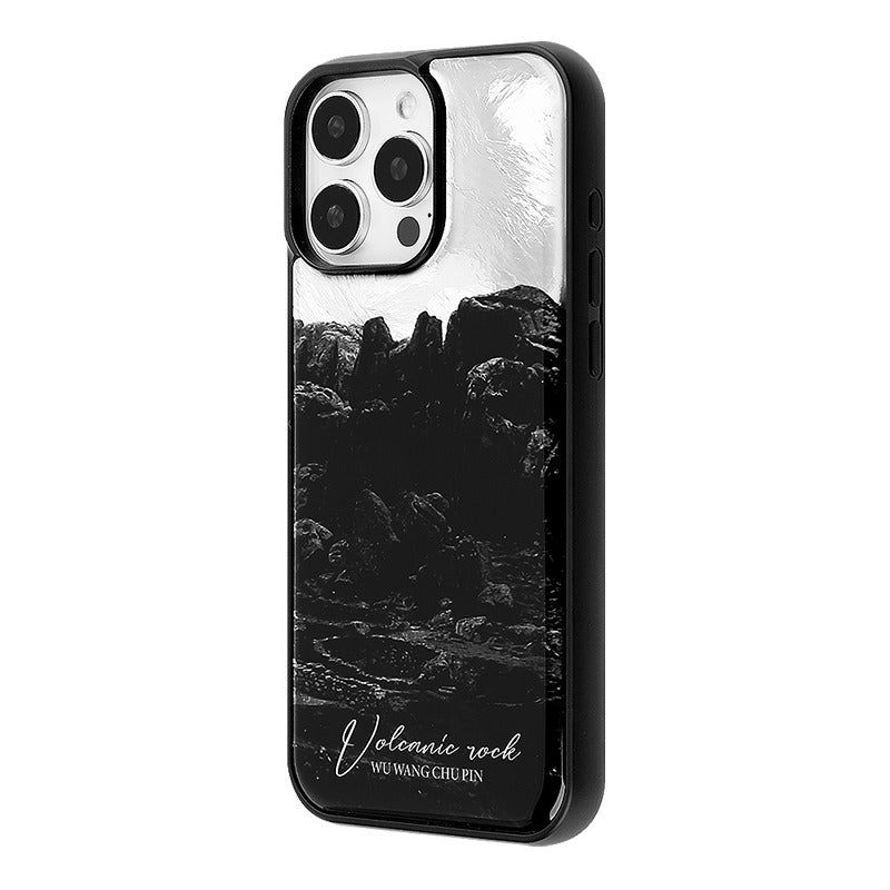 Load image into Gallery viewer, Apple iPhone 13/Pro/ Pro Max Volcanic magma design style with glossy finish Shockproof Fashion Series Case
