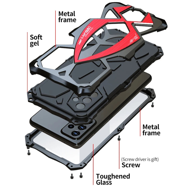 Load image into Gallery viewer, Samsung Galaxy S22 Ultra(SM-S908) - Military Grade Shockproof Metal Armor Protective Case
